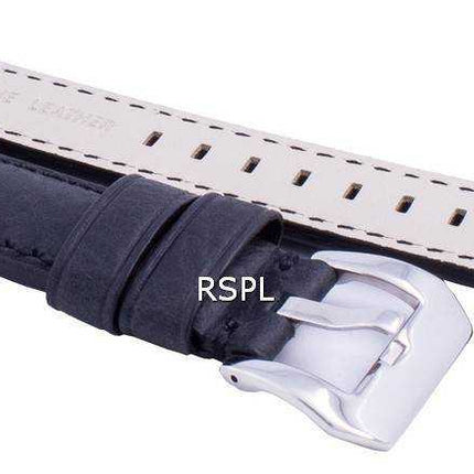 Rapporto MS12 Cinturino in pelle nera 20mm