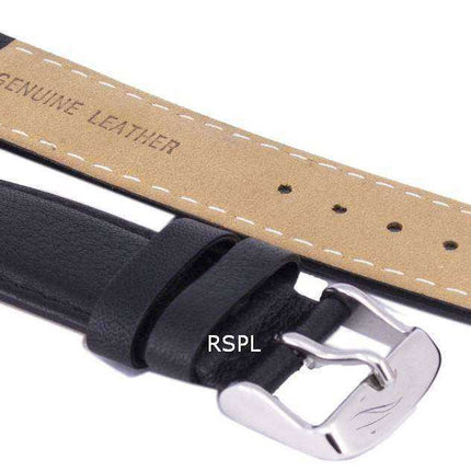 Cinturino per orologio in pelle di marca con rapporto nero 20 mm