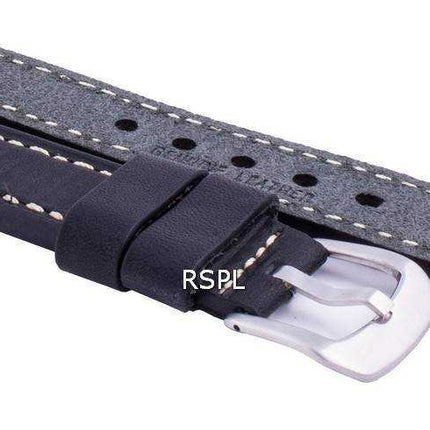 Rapporto MS9 Cinturino in pelle nera 20mm