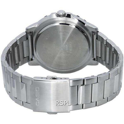 Orologio da uomo Casio Enticer standard analogico quadrante nero al quarzo MTD-125D-1A2 MTD125D-1A2 100M