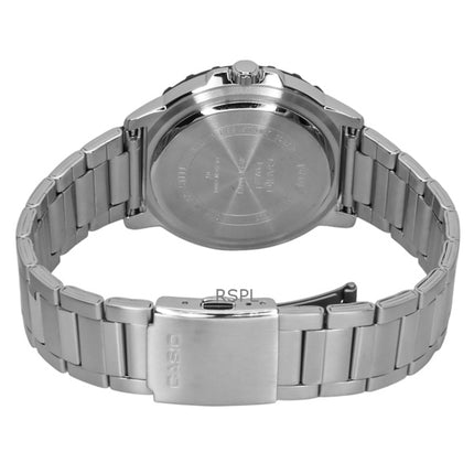 Orologio da uomo Casio Standard Analogico in acciaio inossidabile con quadrante blu acqua e quarzo MTD-125D-2A3V 100M