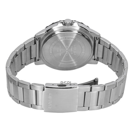 Orologio da uomo Casio Standard Analogico in acciaio inossidabile con quadrante argentato al quarzo MTD-125D-7AV 100M