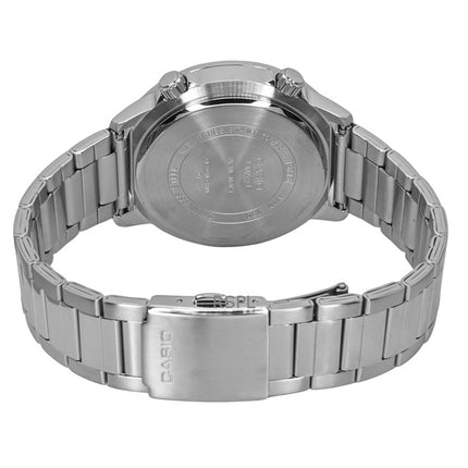 Orologio da uomo Casio Standard Analogico Acciaio Inossidabile Quadrante Nero Quarzo MTD-130D-1A4V 100M