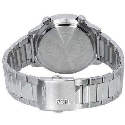 Orologio da uomo Casio Enticer standard analogico in acciaio inossidabile al quarzo MTD-130D-1A MTD130D-1 100M