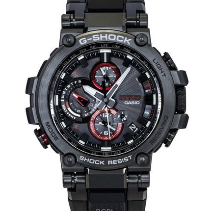 Orologio da uomo Casio G-Shock MT-G Analog Smartphone Link con cinturino in resina e quadrante nero Solar MTG-B1000B-1A 200M