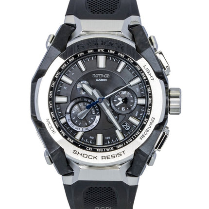 Orologio da uomo Casio G-Shock MT-G con cinturino in resina e collegamento per smartphone, analogico, quadrante nero, solare MTG-B4000-1A 200M