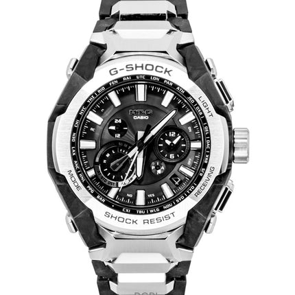 Orologio da uomo Casio G-Shock MT-G analogico con collegamento allo smartphone, quadrante nero, alimentazione solare MTG-B4000D-1A, impermeabile fino a 200 metri.