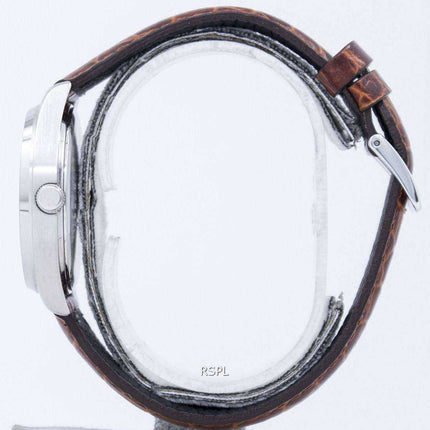 Orologio da uomo Casio quarzo quadrante bianco cinturino in pelle marrone MTP-1175E-7BDF MTP1175E-7BDF orologio da uomo