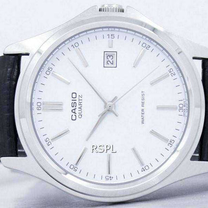 Orologio da uomo al quarzo analogico Casio in pelle nera MTP-1183E-7ADF MTP1183E-7ADF Orologio da uomo