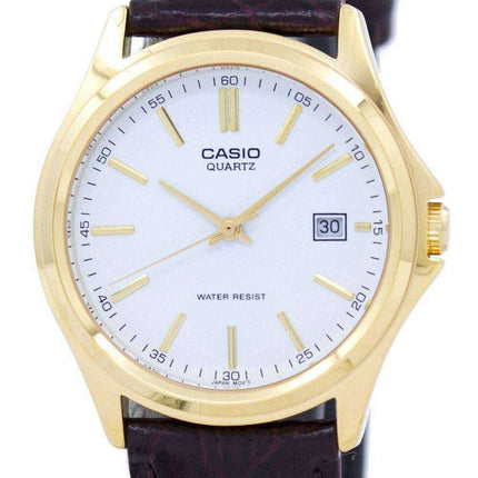 Orologio da uomo Casio Quartz analogico quadrante bianco tono oro MTP-1183Q-7ADF MTP1183Q-7ADF