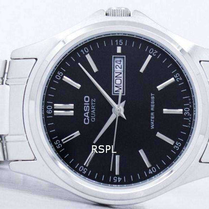 Orologio da uomo Casio Enticer al quarzo analogico quadrante nero MTP-1239D-1ADF MTP-1239D-1A