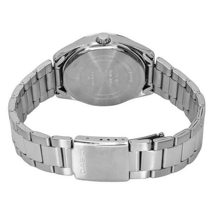 Orologio da uomo Casio analogico standard in acciaio inossidabile quadrante nero al quarzo MTP-1302D-1A1