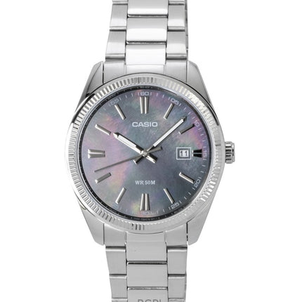 Orologio da uomo Casio Standard Analogico in acciaio inossidabile con madreperla al quarzo MTP-1302DS-1AV