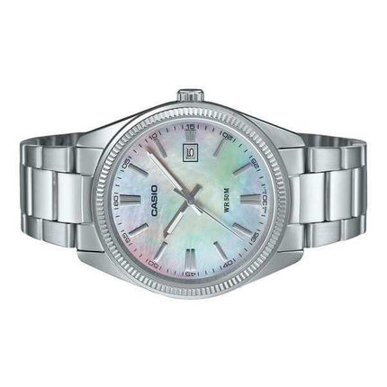 Orologio da uomo Casio Standard Analogico Acciaio inossidabile placcato ioni Madreperla Quarzo MTP-1302DS-7AV