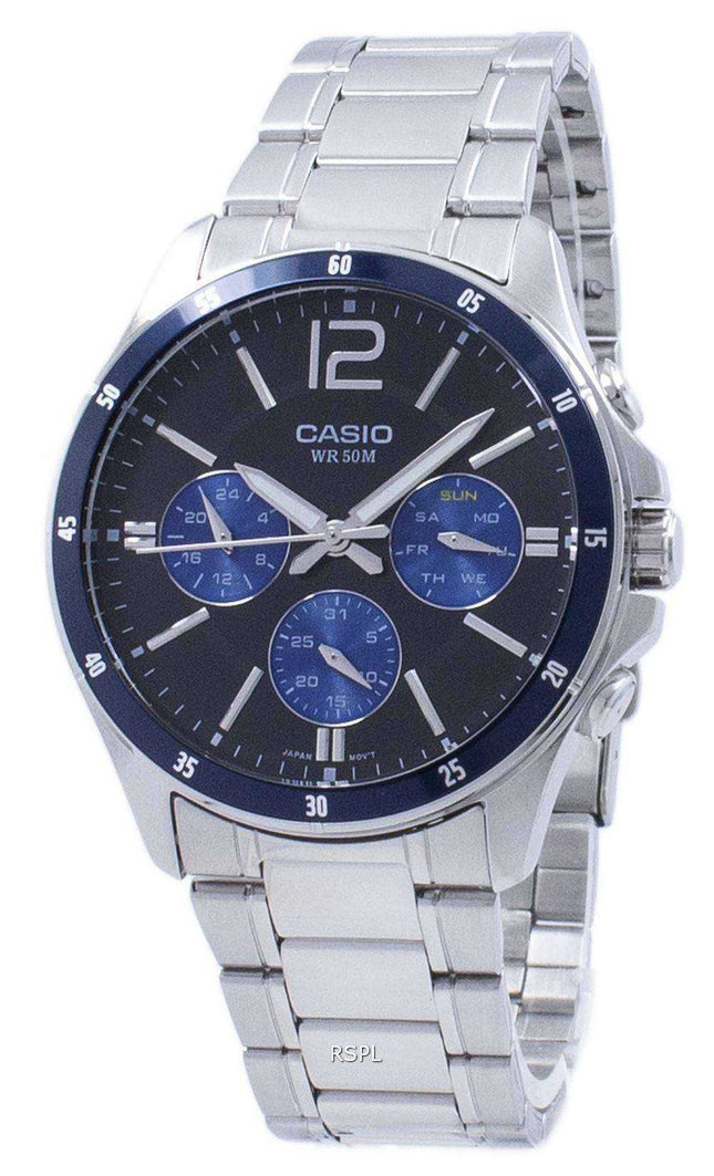 Orologio da uomo Casio Enticer analogico al quarzo MTP-1374D-2AV MTP1374D-2AV