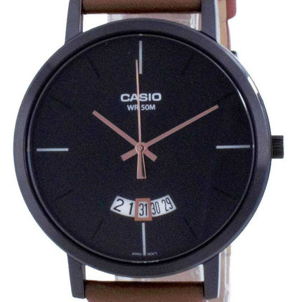 Orologio da uomo Casio Classic analogico al quarzo in pelle MTP-B100BL-1E MTPB100BL-1E
