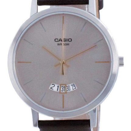 Orologio da uomo Casio Classic analogico al quarzo in pelle MTP-B100L-9E MTPB100L-9E