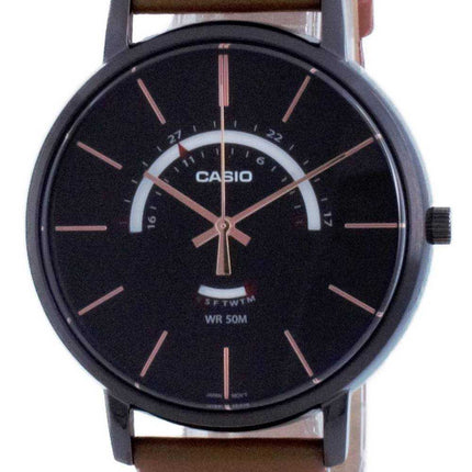 Orologio da uomo Casio Classic analogico in pelle al quarzo MTP-B105BL-1A MTPB105BL-1
