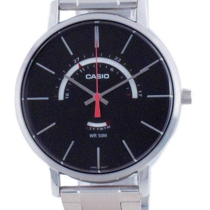 Orologio da uomo Casio Classic analogico al quarzo in acciaio inossidabile MTP-B105D-1A MTPB105D-1