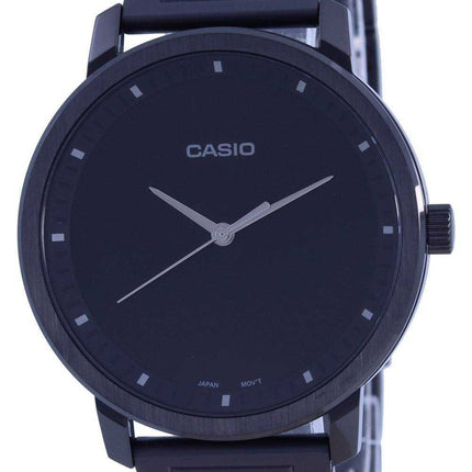 Orologio da uomo Casio analogico quadrante nero in acciaio inossidabile MTP-B115B-1E MTPB115B-1