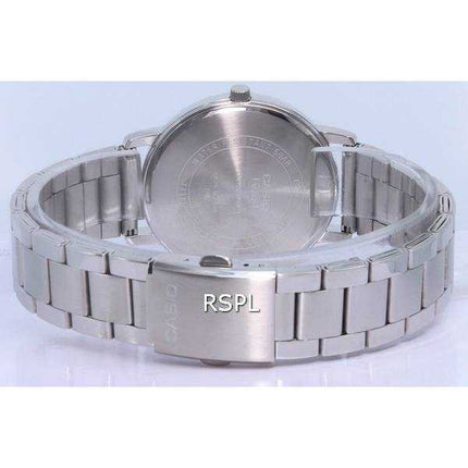 Orologio da uomo Casio analogico in acciaio inossidabile quadrante nero al quarzo MTP-B125D-1A MTPB125D-1