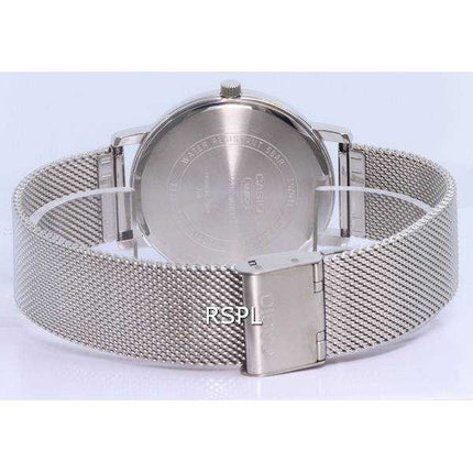 Orologio da uomo Casio analogico in acciaio inossidabile con quadrante argento al quarzo MTP-B125M-7A MTPB125M-7