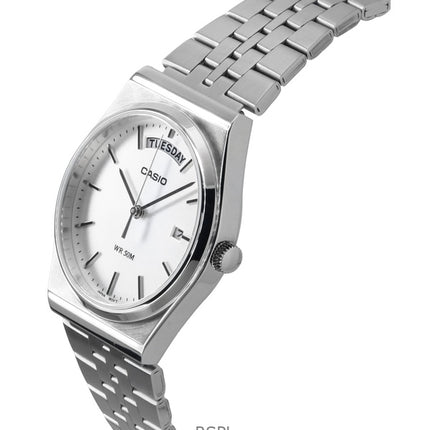 Orologio da uomo Casio Standard Analogico in acciaio inossidabile con quadrante argentato al quarzo MTP-B146D-7AV