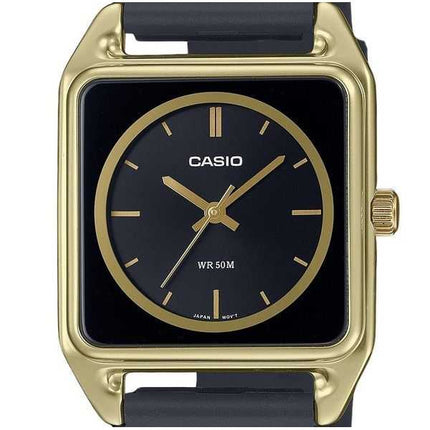 Orologio da uomo Casio Standard Analogico Cinturino in resina Quadrante nero Quarzo MTP-B170-1EV