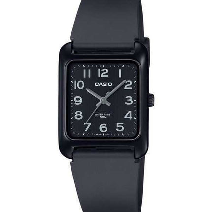 Orologio da uomo Casio Standard Analogico Cinturino in resina Quadrante nero Quarzo MTP-B175-1BV