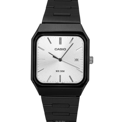 Orologio da uomo Casio Standard Analogico in acciaio inossidabile con quadrante argentato al quarzo MTP-B185B-7AV