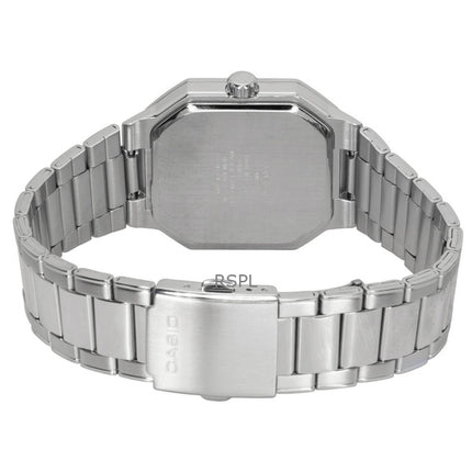 Orologio da uomo Casio analogico in acciaio inossidabile con quadrante nero al quarzo MTP-B195D-1AV