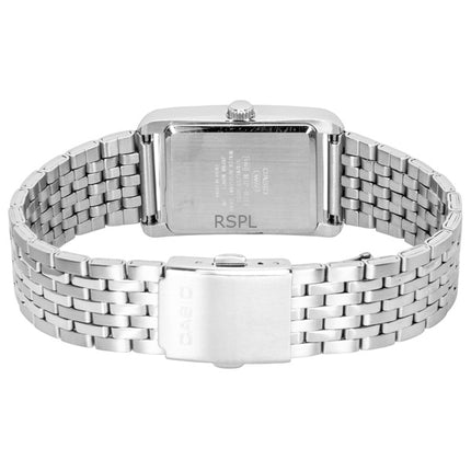 Orologio da uomo Casio analogico al quarzo con quadrante grigio e cassa in acciaio inossidabile, modello MTP-B215D-8AV, modello MTP-B215D-8AV.