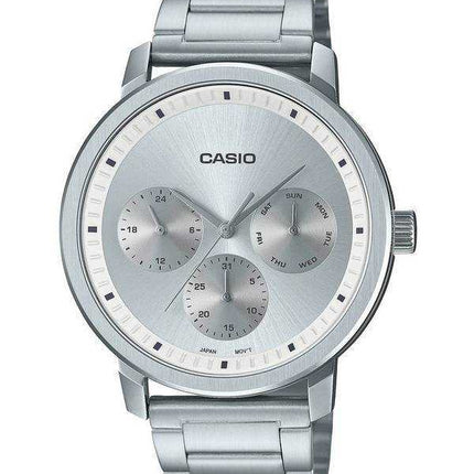 Orologio da uomo Casio analogico quadrante argento in acciaio inossidabile MTP-B305D-7E MTPB305D-7