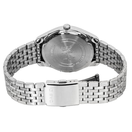 Orologio da uomo Casio analogico al quarzo con quadrante nero e cassa in acciaio inossidabile, modello MTP-B315D-1AV, modello MTP-B315D-1AV.