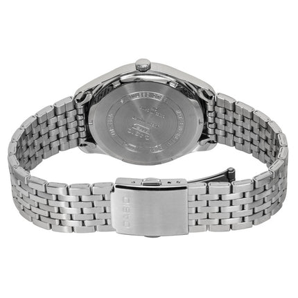Orologio da uomo Casio analogico al quarzo con quadrante argentato in acciaio inossidabile, modello MTP-B315D-7AV, modello MTP-B315D-7AV.