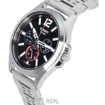 Orologio da uomo Casio analogico multifunzione quadrante al quarzo MTP-E350D-1B MTPE350D-1B