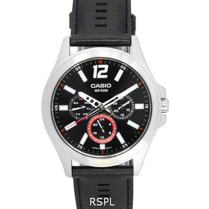 Orologio da uomo Casio analogico multifunzione quadrante al quarzo MTP-E350L-1B MTPE350L-1B