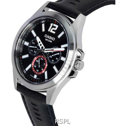 Orologio da uomo Casio analogico multifunzione quadrante al quarzo MTP-E350L-1B MTPE350L-1B