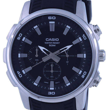 Orologio Casio Cronografo Cinturino in Resina Analogico MTP-E505-1A MTPE505-1 Orologio da Uomo