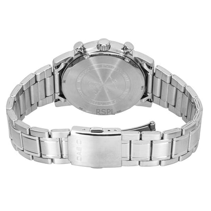 Orologio da uomo Casio Cronografo Analogico in Acciaio Inox con Quadrante Verde al Quarzo MTP-E510D-3AV