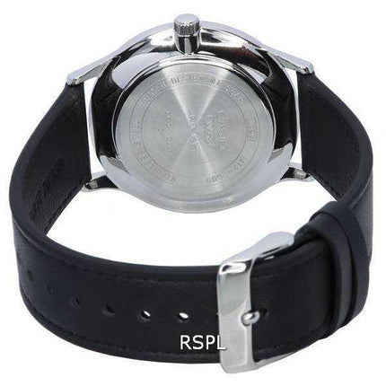 Orologio da uomo Casio standard analogico con cinturino in pelle quadrante multicolore al quarzo MTP-E605L-7E MTPE605L-7E