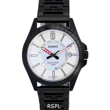 Orologio da uomo Casio analogico quadrante bianco al quarzo MTP-E700B-7E MTPE700B-7E