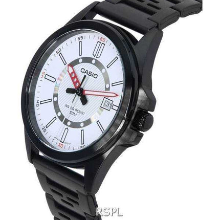 Orologio da uomo Casio analogico quadrante bianco al quarzo MTP-E700B-7E MTPE700B-7E