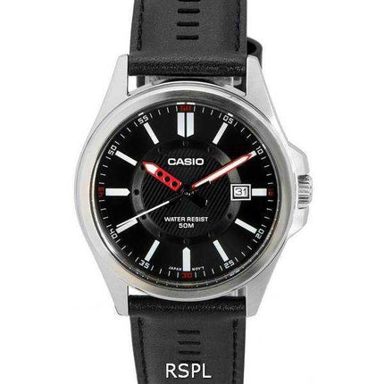 Orologio da uomo Casio analogico quadrante nero al quarzo MTP-E700L-1E MTPE700L-1E