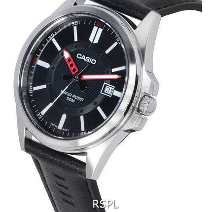 Orologio da uomo Casio analogico quadrante nero al quarzo MTP-E700L-1E MTPE700L-1E