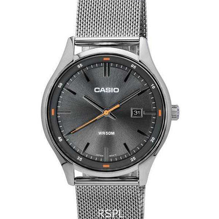 Orologio da uomo Casio standard analogico quadrante grigio al quarzo MTP-E710M-8A MTPE710M-8