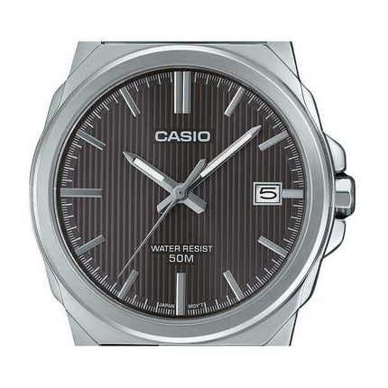 Orologio da uomo Casio Standard Analogico in acciaio inossidabile con quadrante grigio al quarzo MTP-E720D-8AV