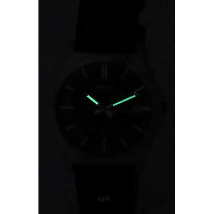 Orologio da uomo Casio analogico standard con cinturino in pelle quadrante nero al quarzo MTP-E720L-1A