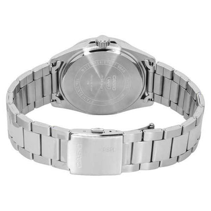 Orologio da uomo Casio analogico standard in acciaio inossidabile quadrante blu al quarzo MTP-E725D-2A