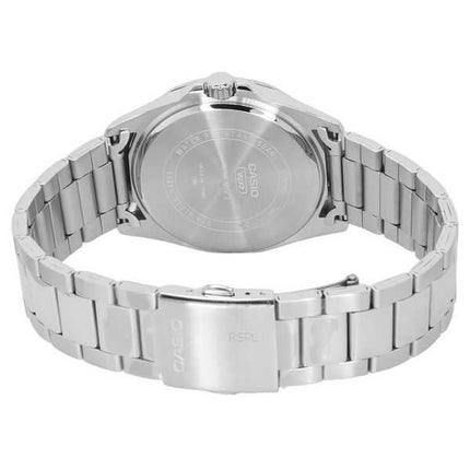 Orologio da uomo Casio analogico standard in acciaio inossidabile con quadrante verde al quarzo MTP-E725D-3A
